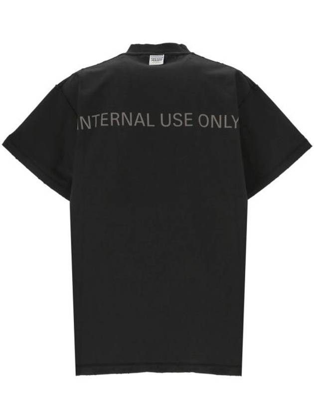 Luxury Balenciaga Trending 2026 Inside Out Oversized Distressed Short Sleeve T-Shirt Black
