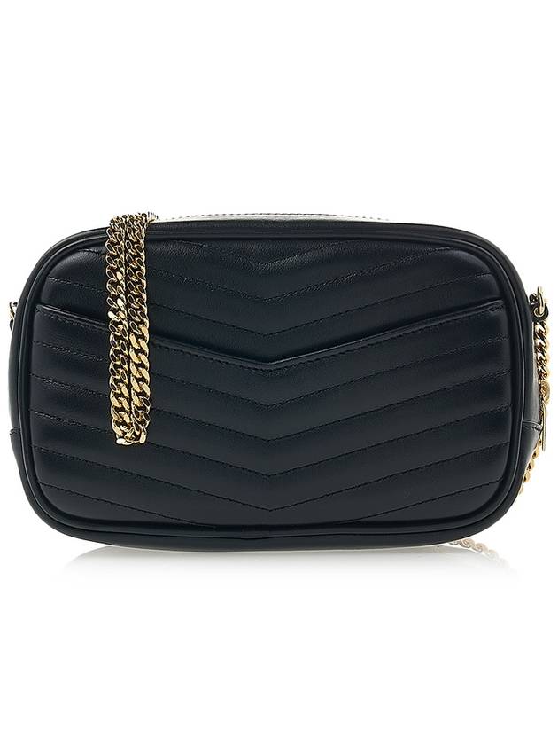 Luxury Saint Laurent Trending 2025 Lou Gold Mini Leather Cross Bag Black