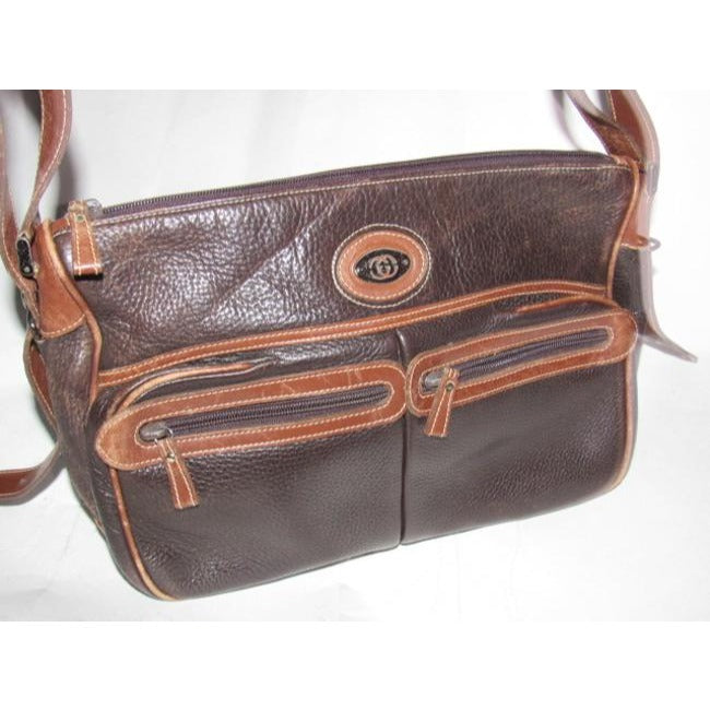 Gucci Shoulder Bag Vintage Pursesdesigner Purses Brown Signature Leather Satchel