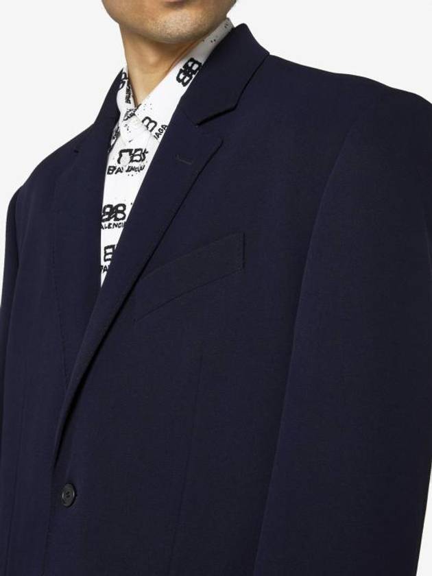Luxury Balenciaga Trending 2026 Regular Tailored Jacket Navy