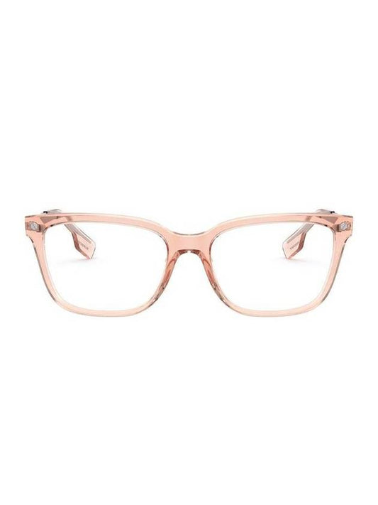 Luxury Burberry Eyewear Demo Square Horn-rimmed Eyeglasses Pink