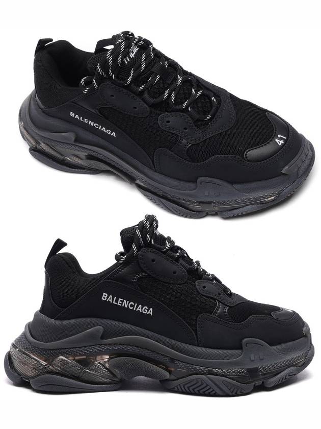 Luxury Balenciaga Trending 2026 Triple S Sneakers Clear Sole Black
