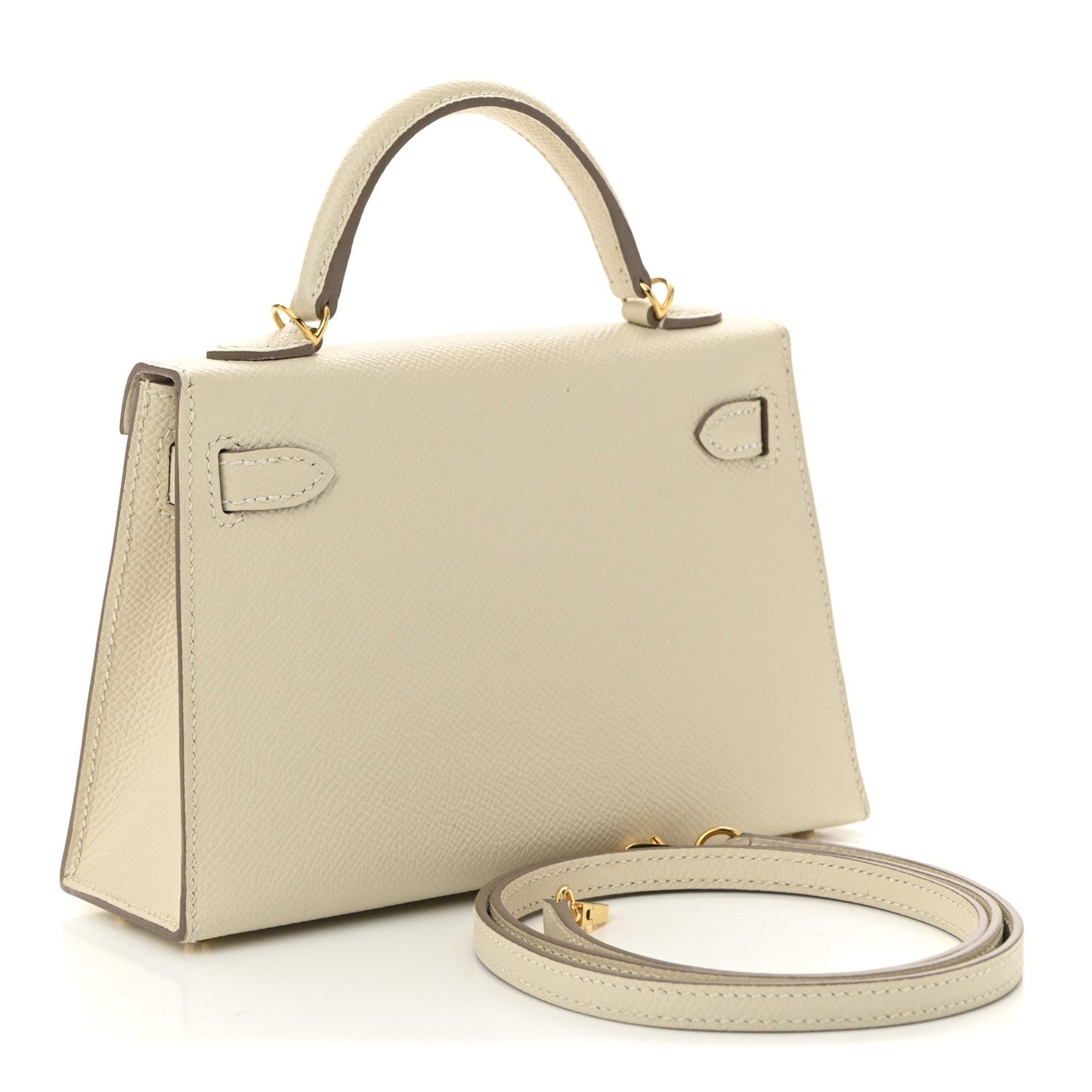 Hermes Epsom Mini Kelly Sellier 20 Craie