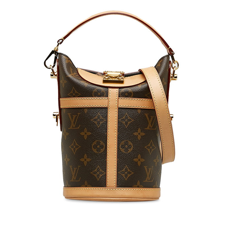 Louis Vuitton Monogram Handbag 2WAY M43587 Brown Leather Louis Vuitton