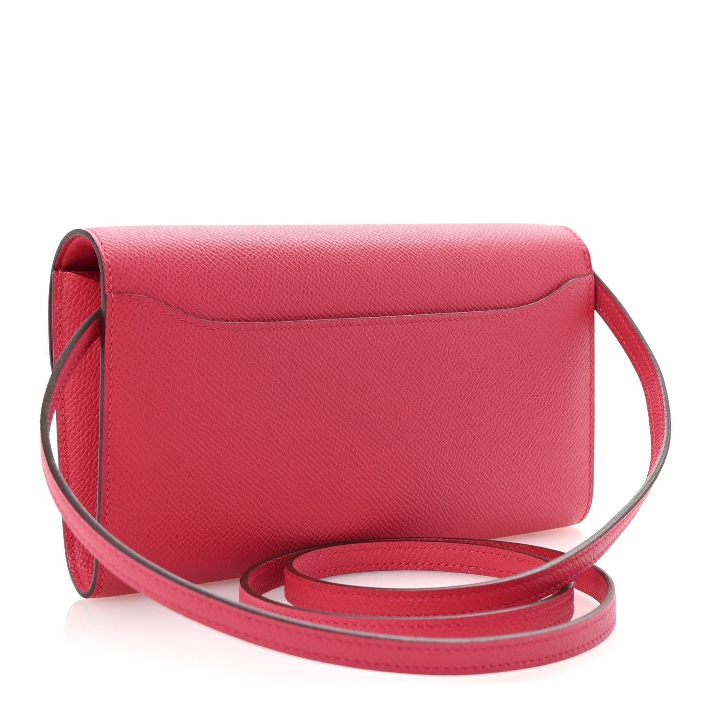 Hermes Epsom Alligator Lizard Constance Wallet To Go Rose Extreme