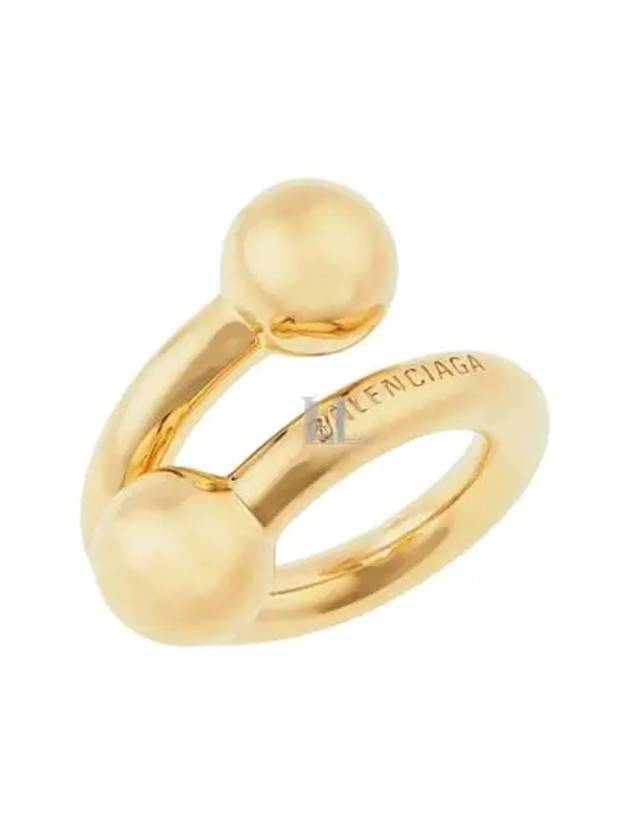 Luxury Balenciaga Trending 2026 Skate Ring Gold