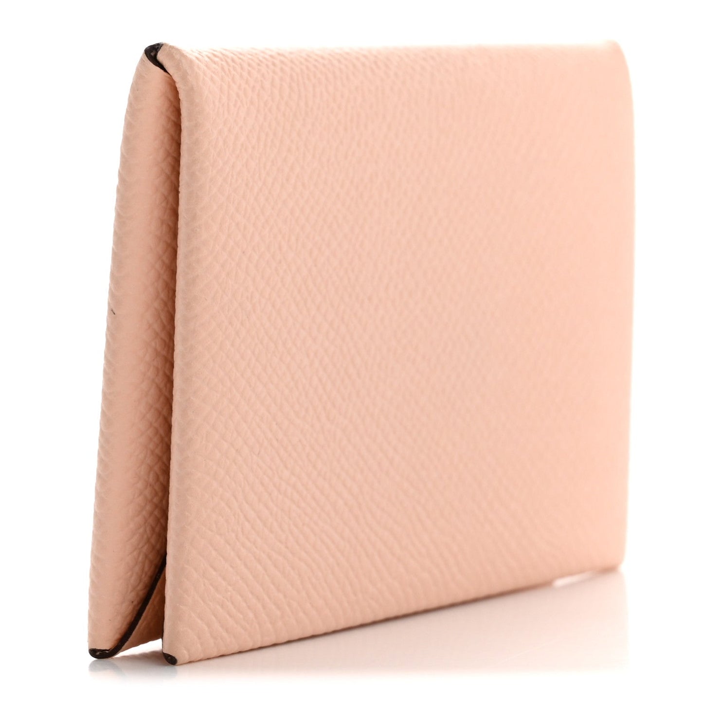 Hermes Epsom Calvi Card Case Rose Eglantine