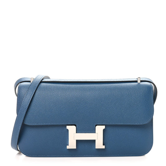 Hermes Epsom Constance Elan 25 Deep Blue