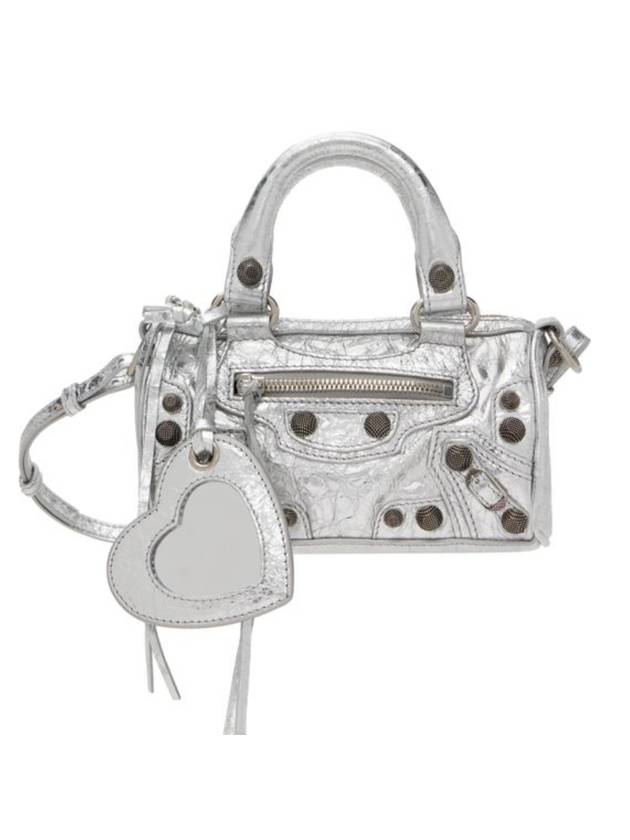 Luxury Balenciaga Trending 2026 Le Cagole Nano Tote Bag Silver