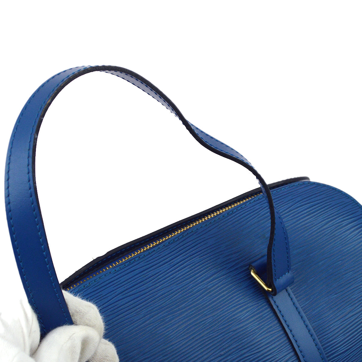 Louis Vuitton Blue Epi Soufflot Handbag M52225