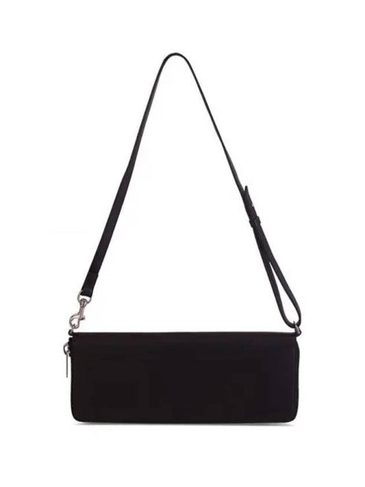 Luxury Balenciaga Trending 2026 Leash Strap Leather Clutch Bag Black