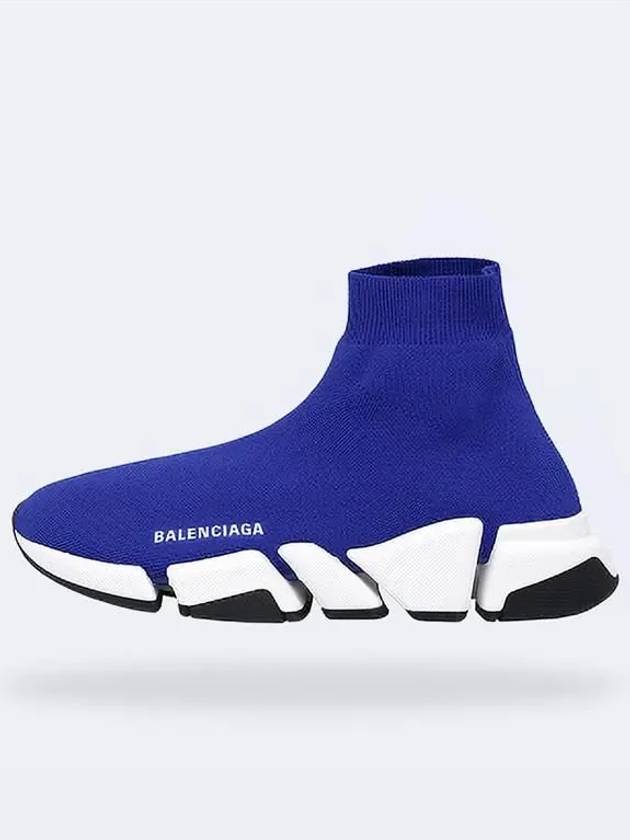 Luxury Balenciaga Trending 2026 Speed 2.0 High Top Sneakers Blue