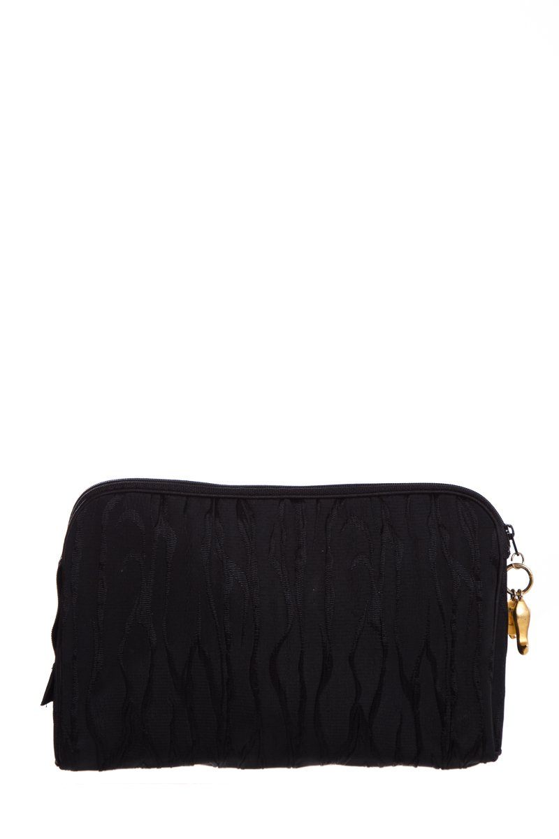 Christian Dior   Black Satin Pouch