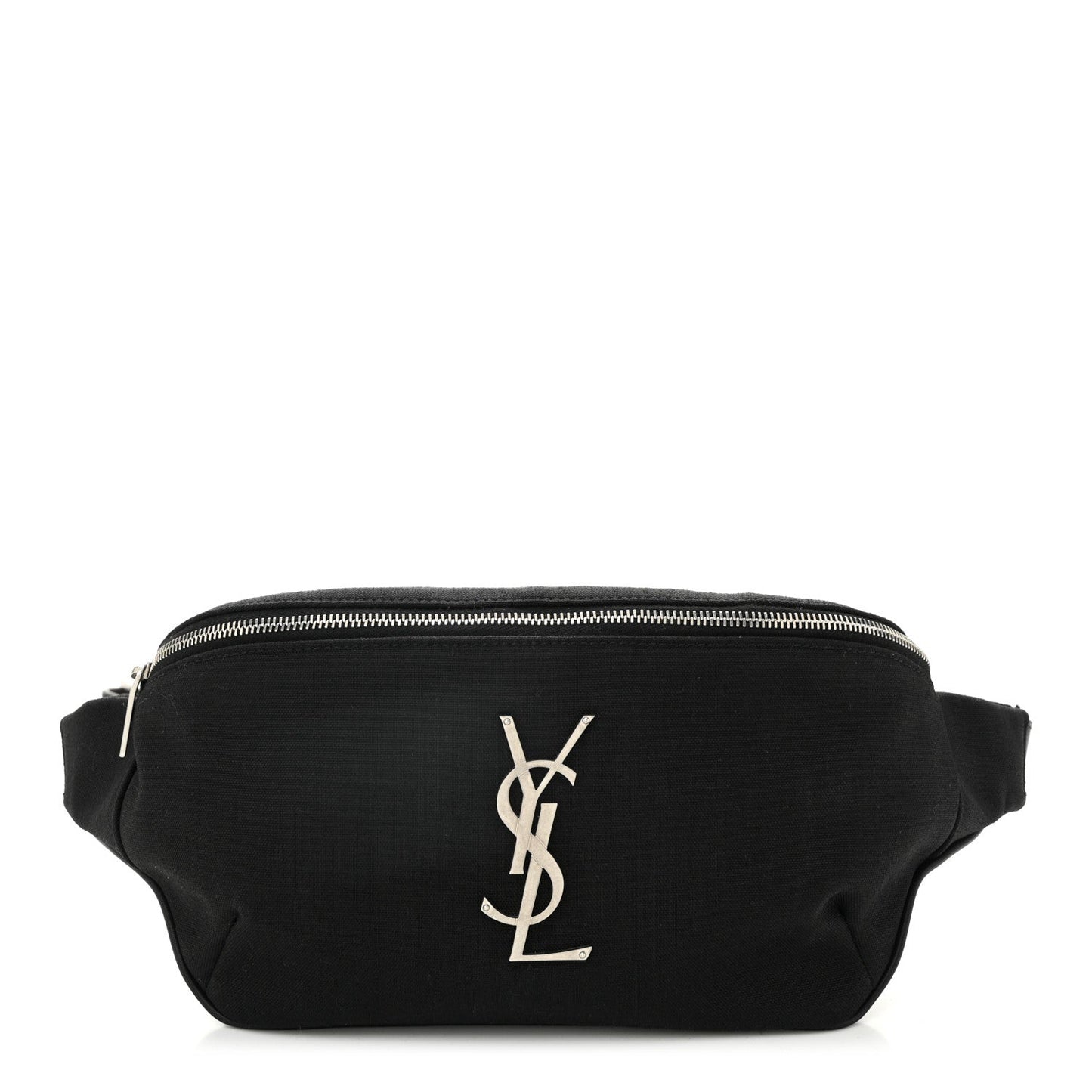 Saint Laurent Canvas Monogram Belt Bag Black