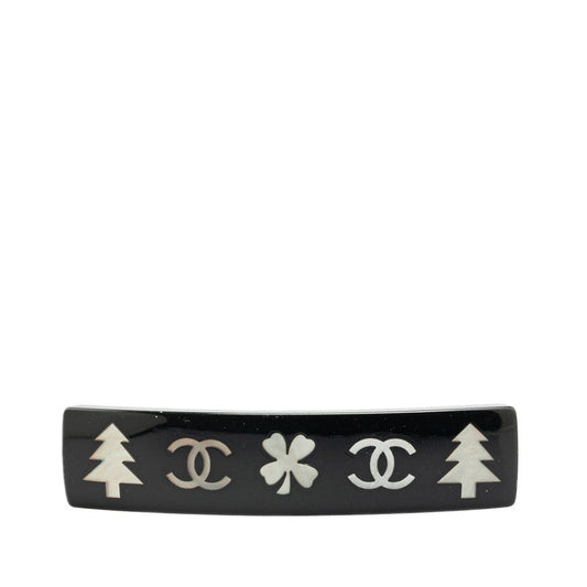 Chanel Plastic Clover Tree Barrette 03A Classic Flap Tote