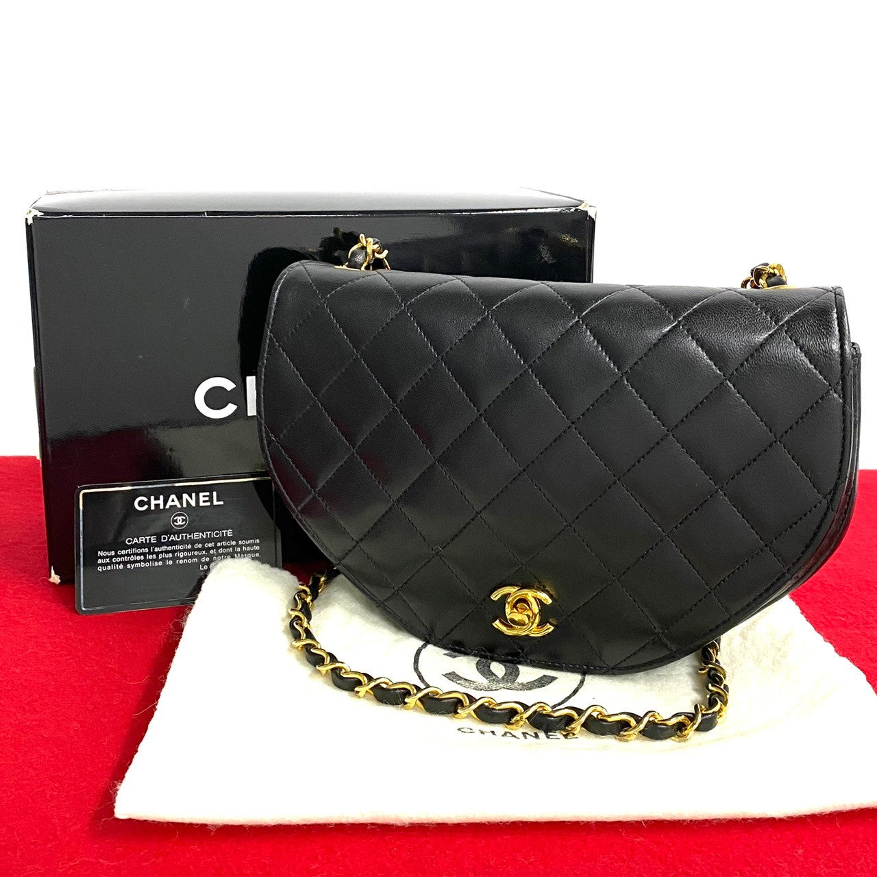 Chanel Matelasse Lambskin Shoulder Bag Classic Flap