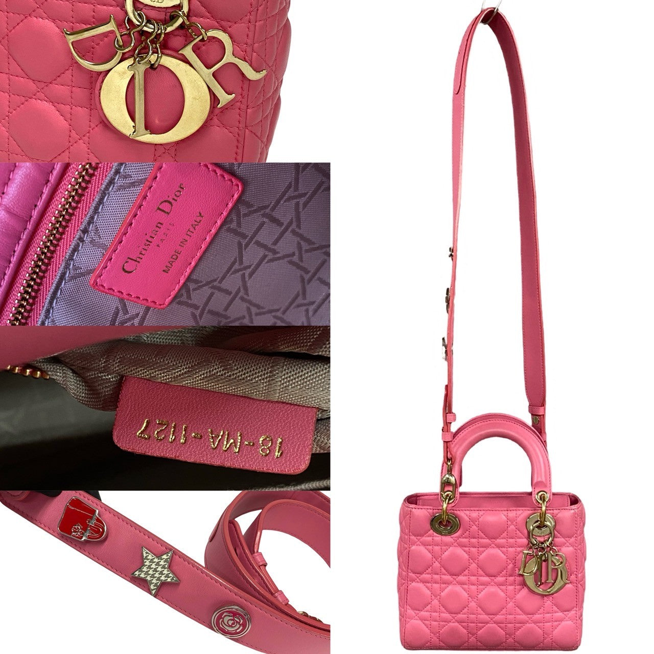 Christian Dior My Lady Dior Lambskin 2way bag