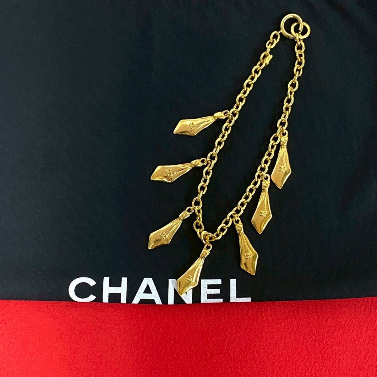 CHANEL Necklace Gold Plated gold COCO Mark Women