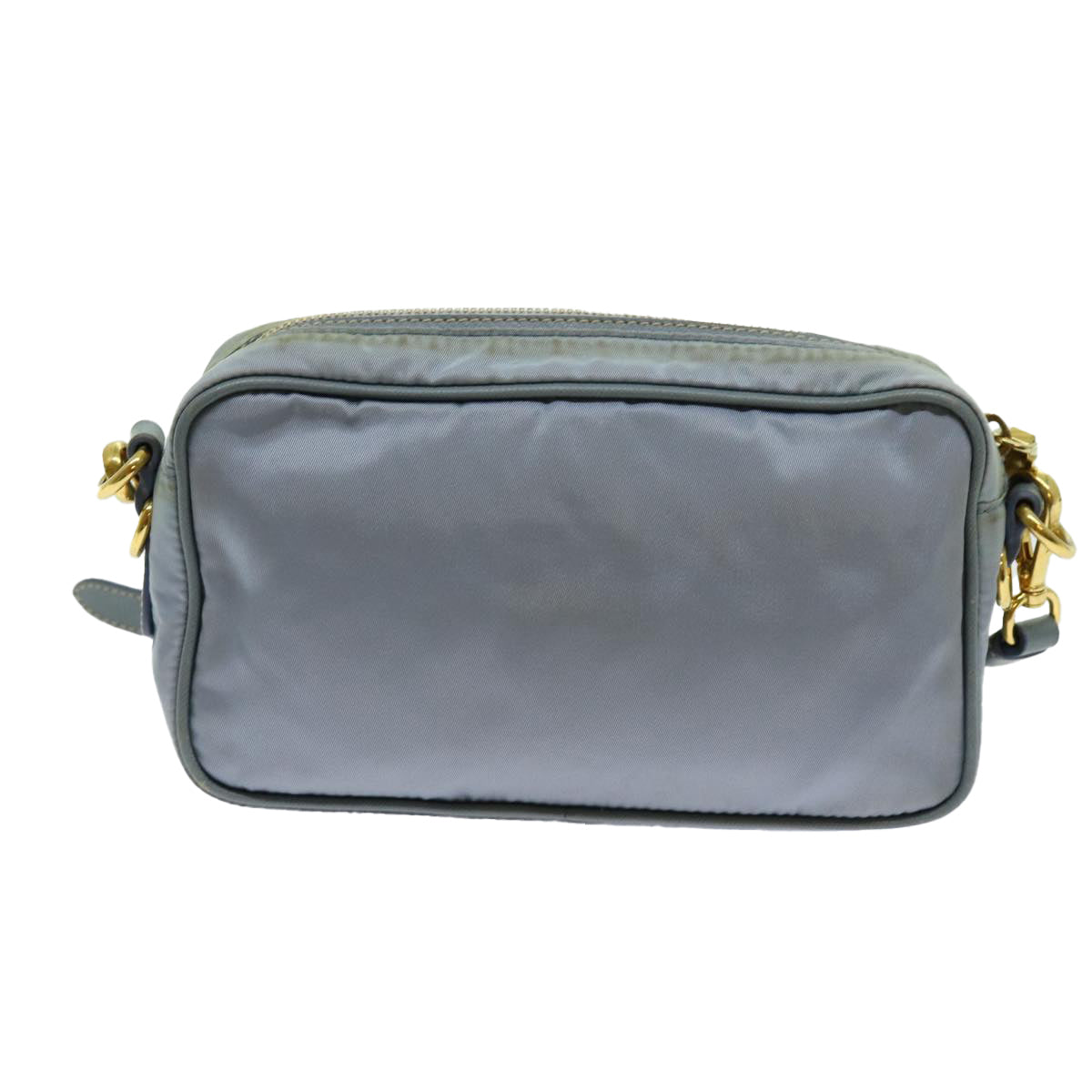 PRADA Shoulder Bag Nylon Light Blue Auth 70157