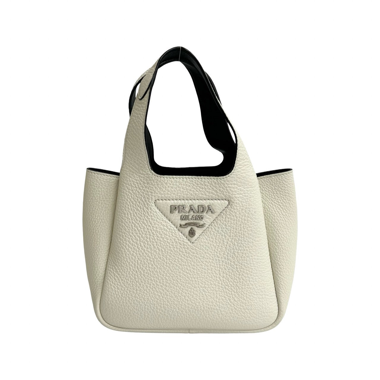 PRADA Handbag leather white