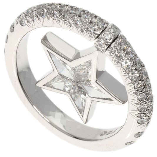 CHANEL Ring K18WG Silver Comet diamond