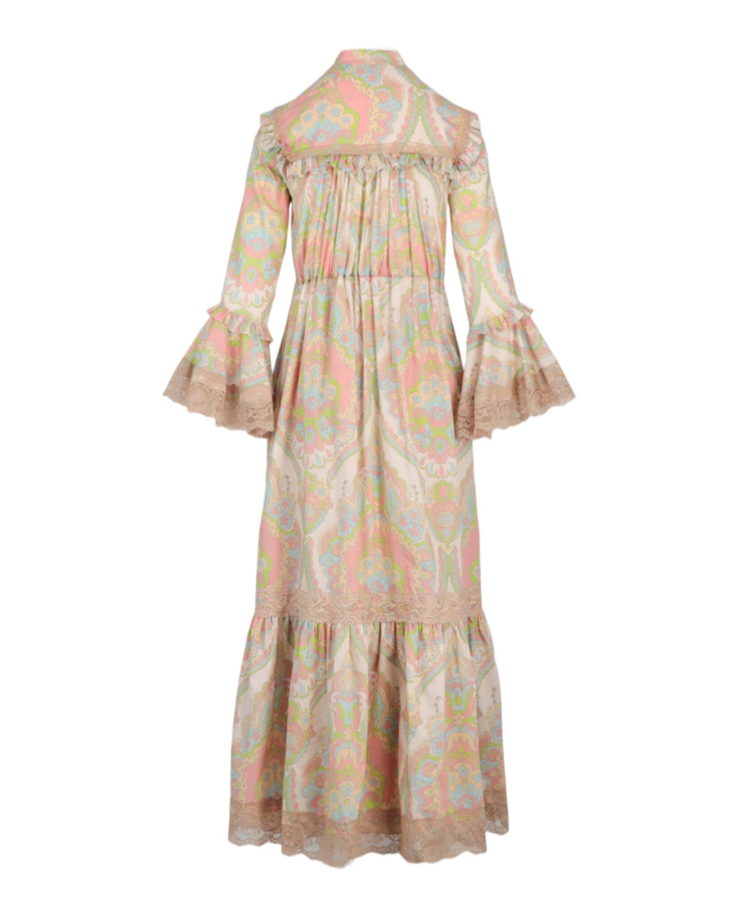Gucci Womens Floral Lace Maxi Dress