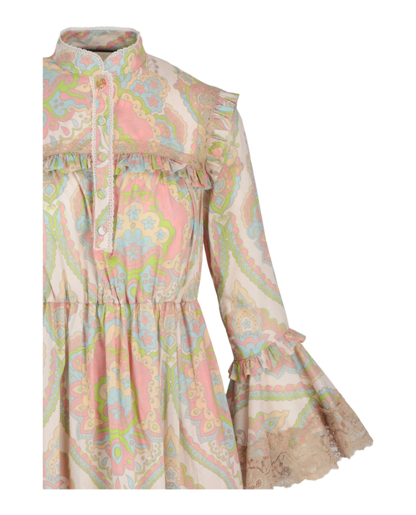 Gucci Womens Floral Lace Maxi Dress