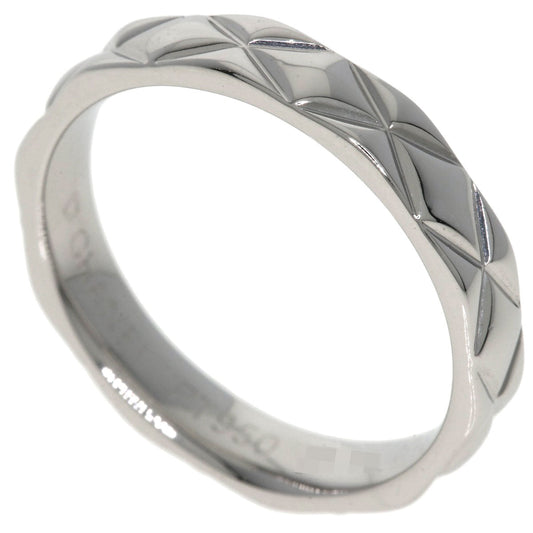 CHANEL Ring PT950 Silver Matelasse #52