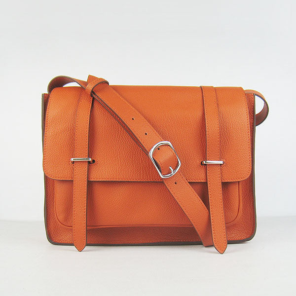 Luxury Hermes Steve H2810 Cow Leather Orange
