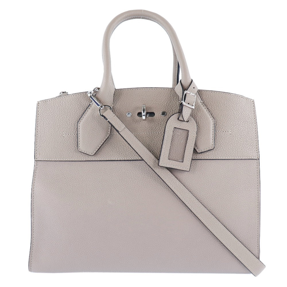 Louis Vuitton Beige Leather City steamer shoulder bag