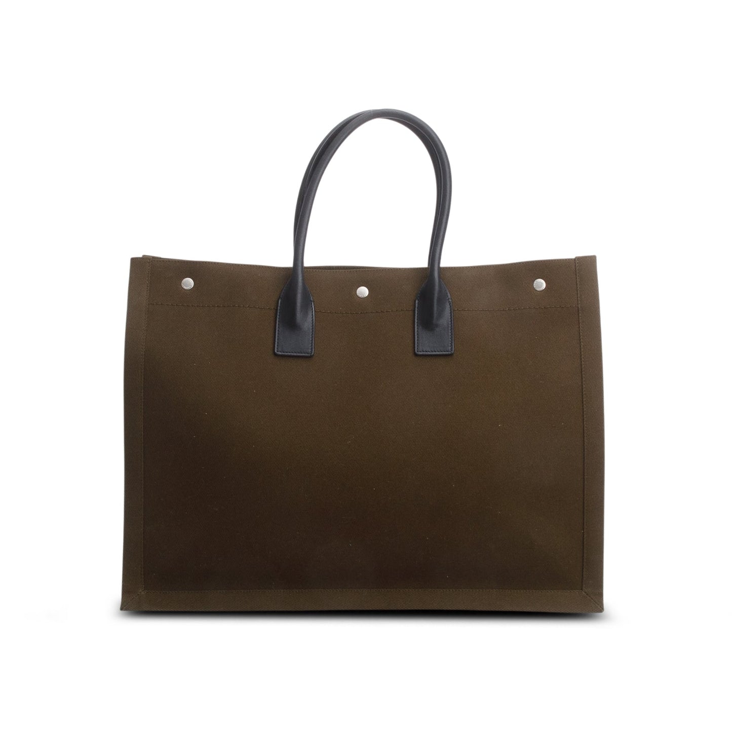 Saint Laurent 2022 Green Canvas Large Rive Gauche Canvas Tote