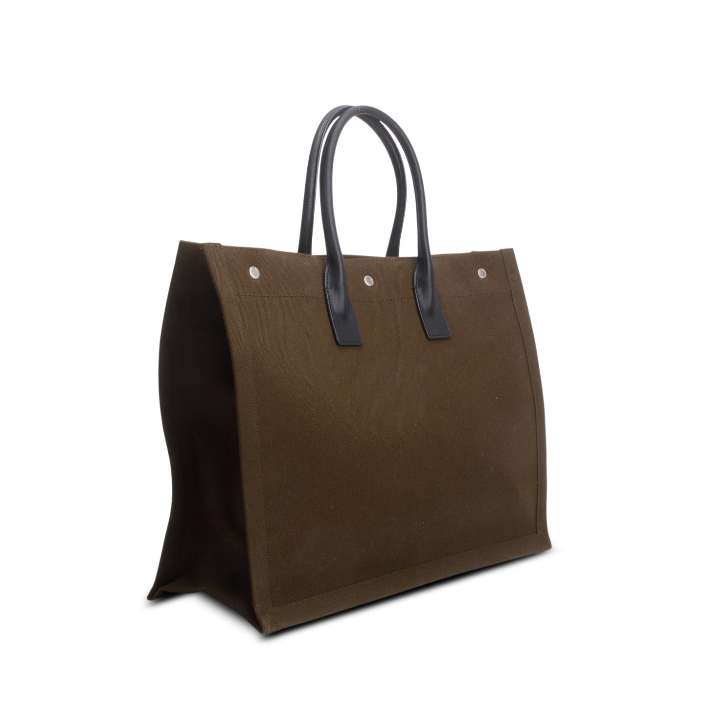 Saint Laurent 2022 Green Canvas Large Rive Gauche Canvas Tote