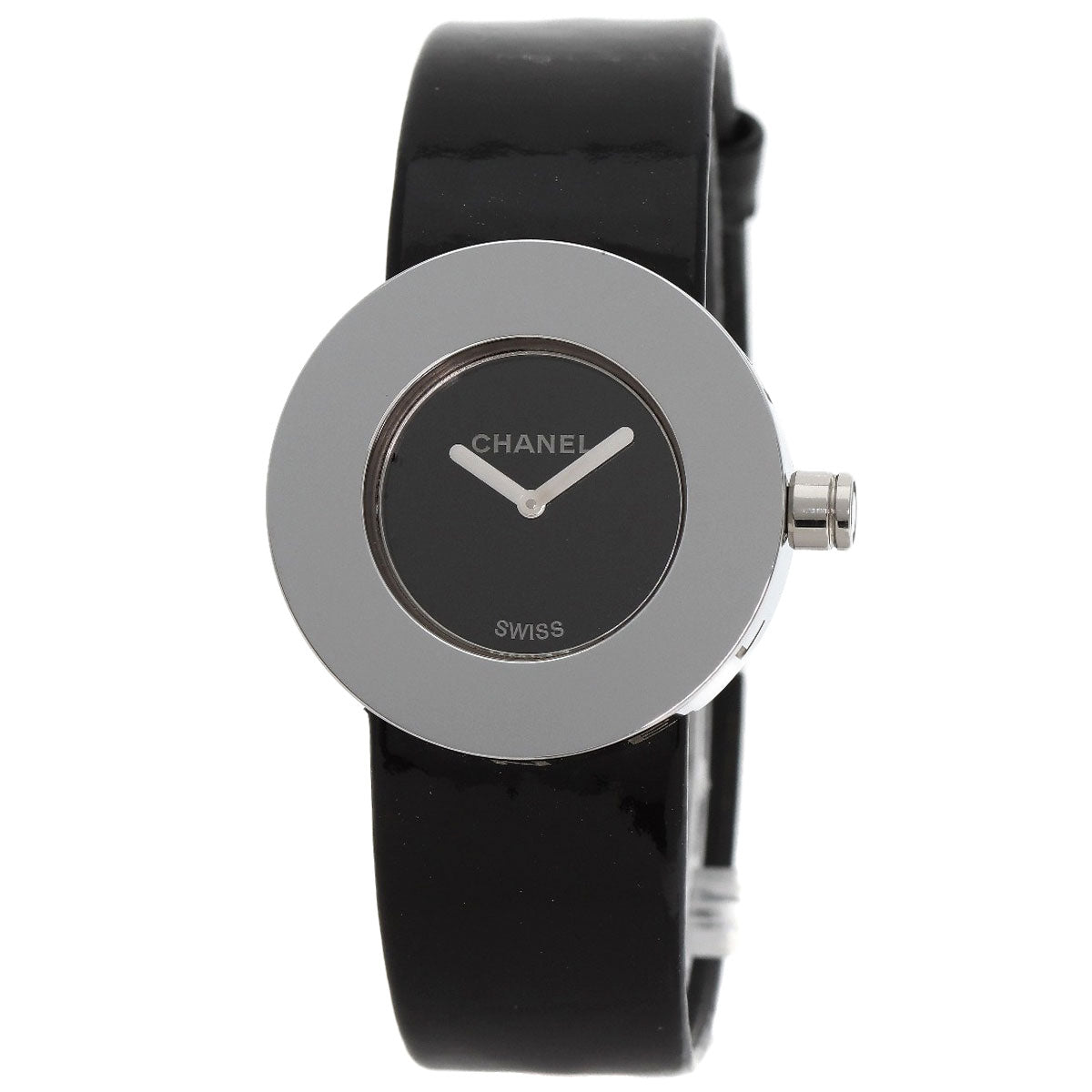 CHANEL Watches Quartz H0579 Stainless Steel Silver La Ronde black dial