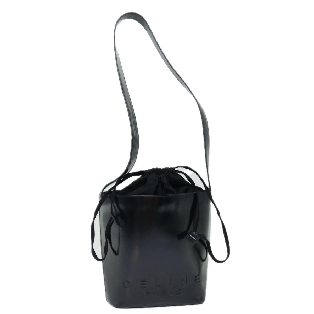 Luxury CELINE Shoulder Bag Enamel Black  70828