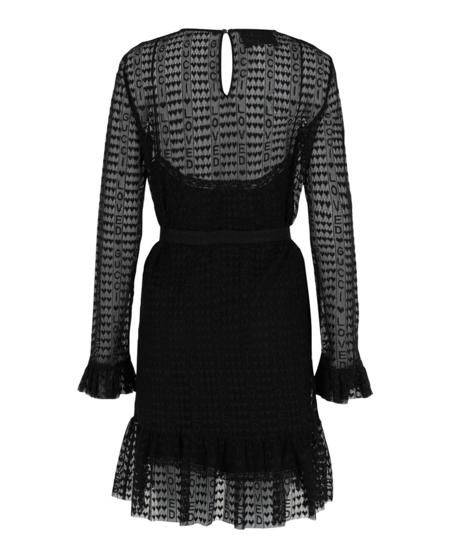 Gucci Womens Lovelight Lace Shift Dress