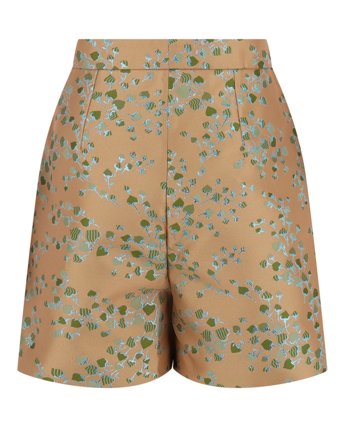 Gucci Womens Metallic Lead Motif Shorts