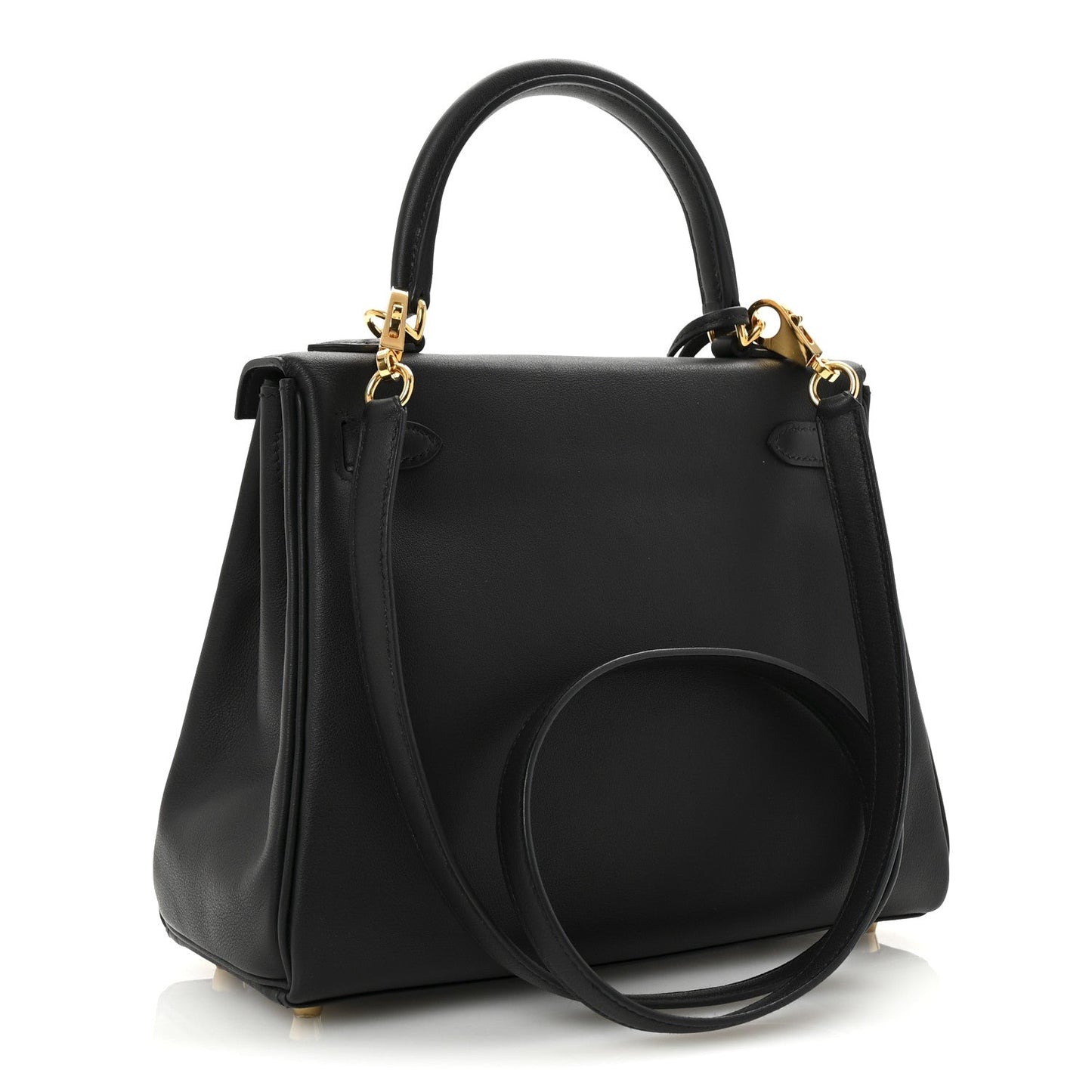 Hermes Swift Kelly Retourne 25 Black