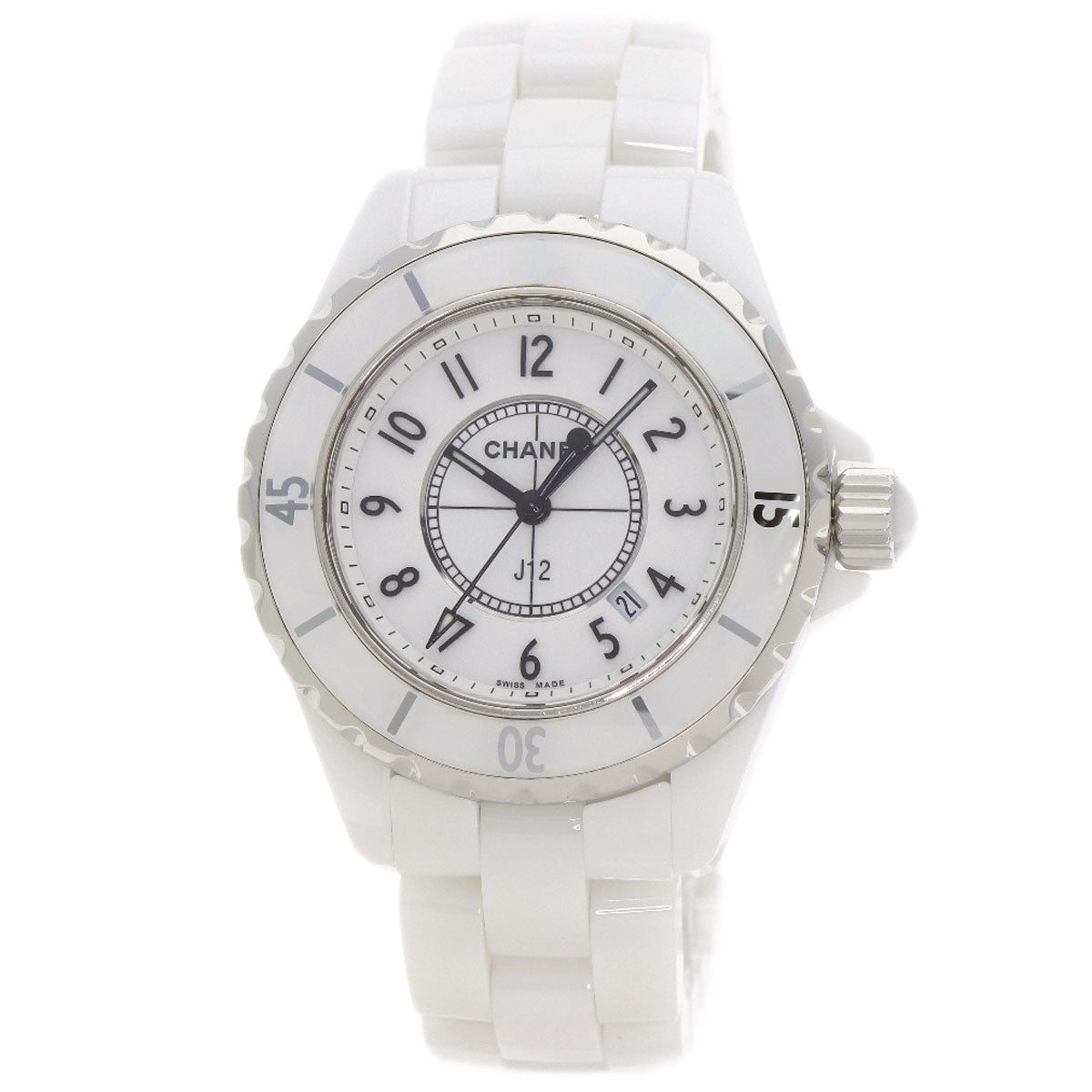 CHANEL Watches Quartz H0968 ceramic white J12 1.3" White Ceramic white dial