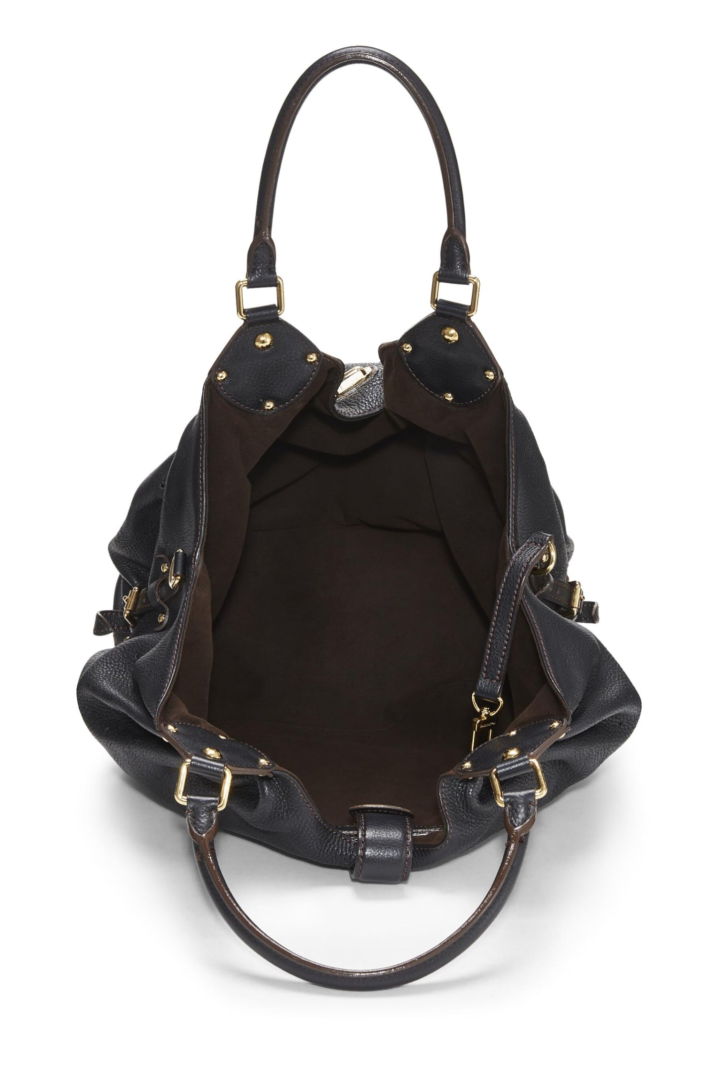 Louis Vuitton, Black Monogram Mahina Large, Black