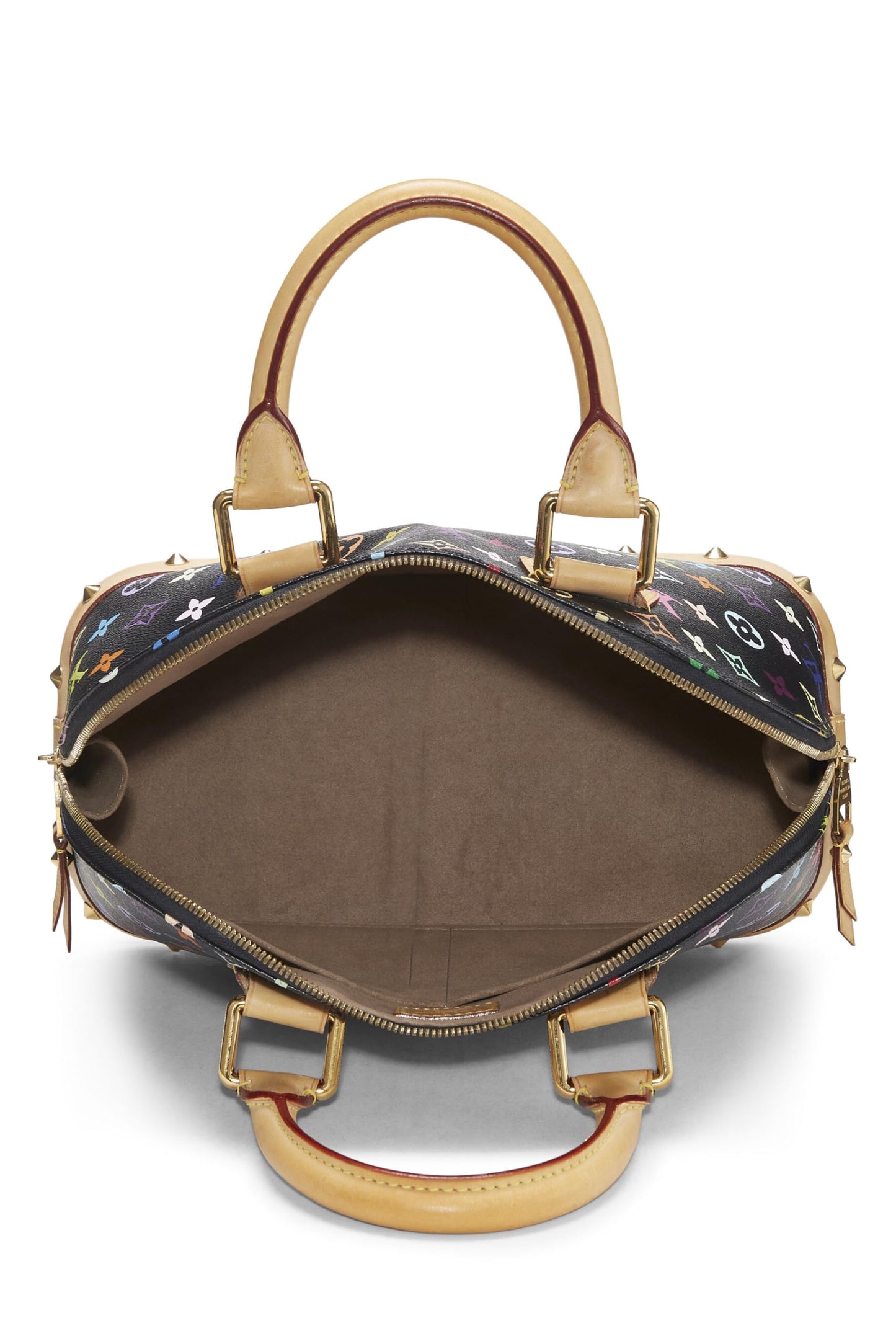 Louis Vuitton, Takashi Murakami x Louis Vuitton White Monogram Multicolore Alma PM NM, Black