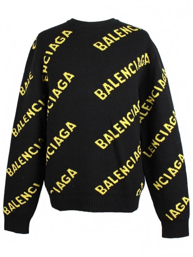 Luxury Balenciaga Trending 2026 Multi logo knit M