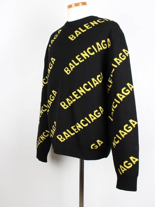 Luxury Balenciaga Trending 2026 Multi logo knit M