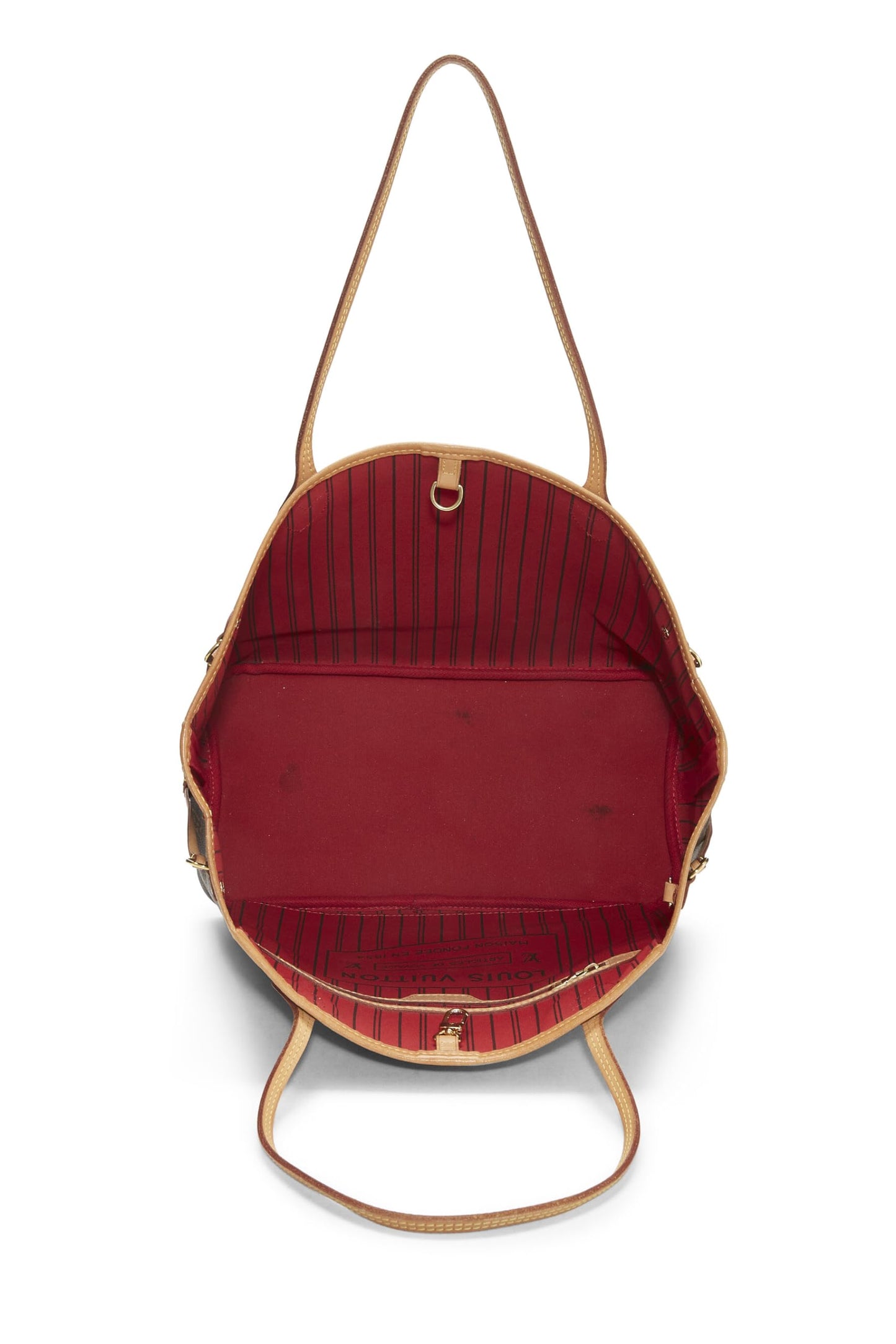 Louis Vuitton, Red Monogram Canvas Neo Neverfull MM, Red
