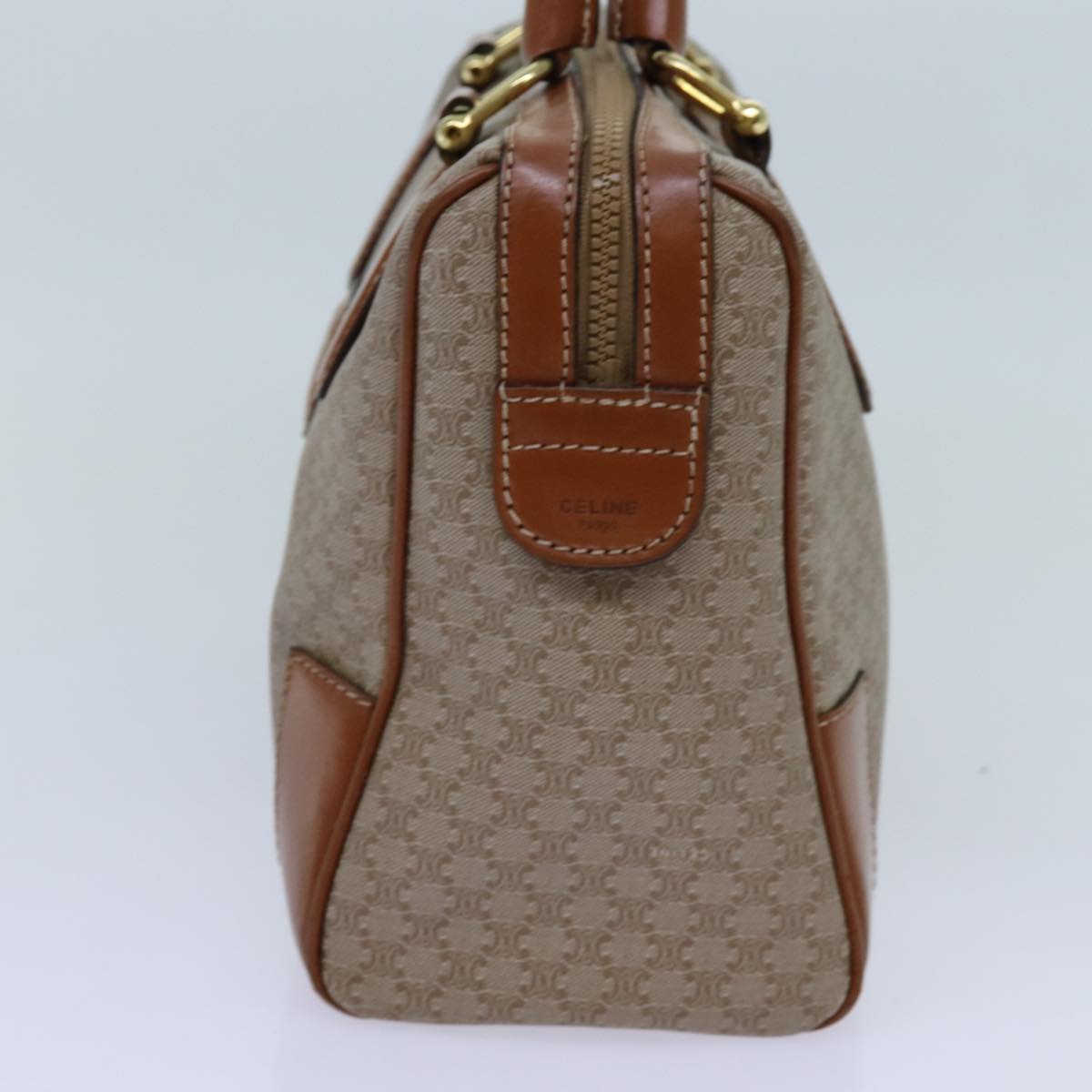 Luxury CELINE Macadam Canvas Hand Bag Beige  71533
