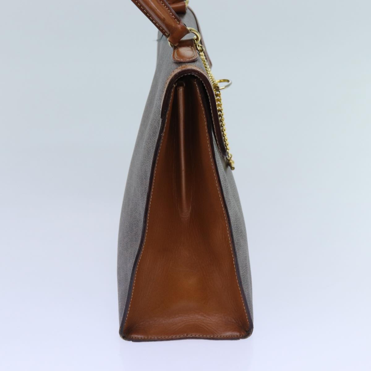 Luxury CELINE Macadam Canvas Hand Bag PVC Brown  71538