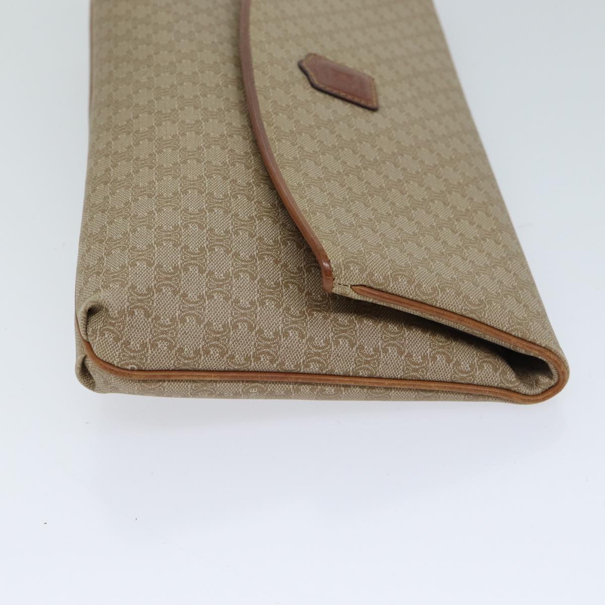 Luxury CELINE Macadam Canvas Clutch Bag Beige  71544