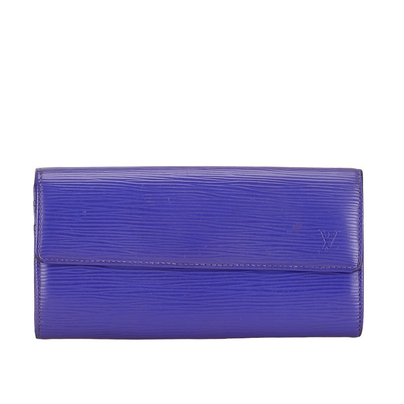 Louis Vuitton Epi Portefoliosara Long Wallet M6031G Fig Pearl Leather  Louis Vuitton