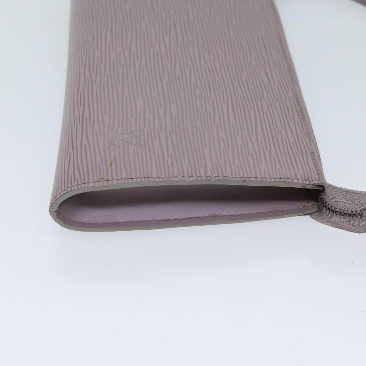 LOUIS VUITTON Epi Pochette Accessoires Accessory Pouch Lilac M52982 Auth 71672