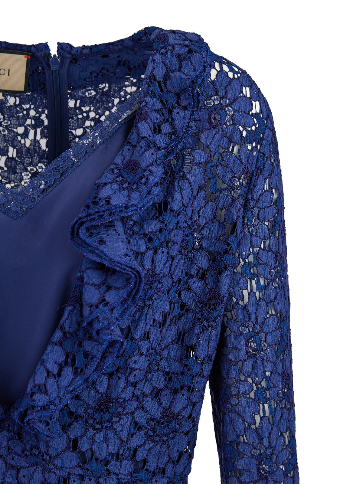 Gucci Blu Viscose and Cotton Mid Long Women's Dress