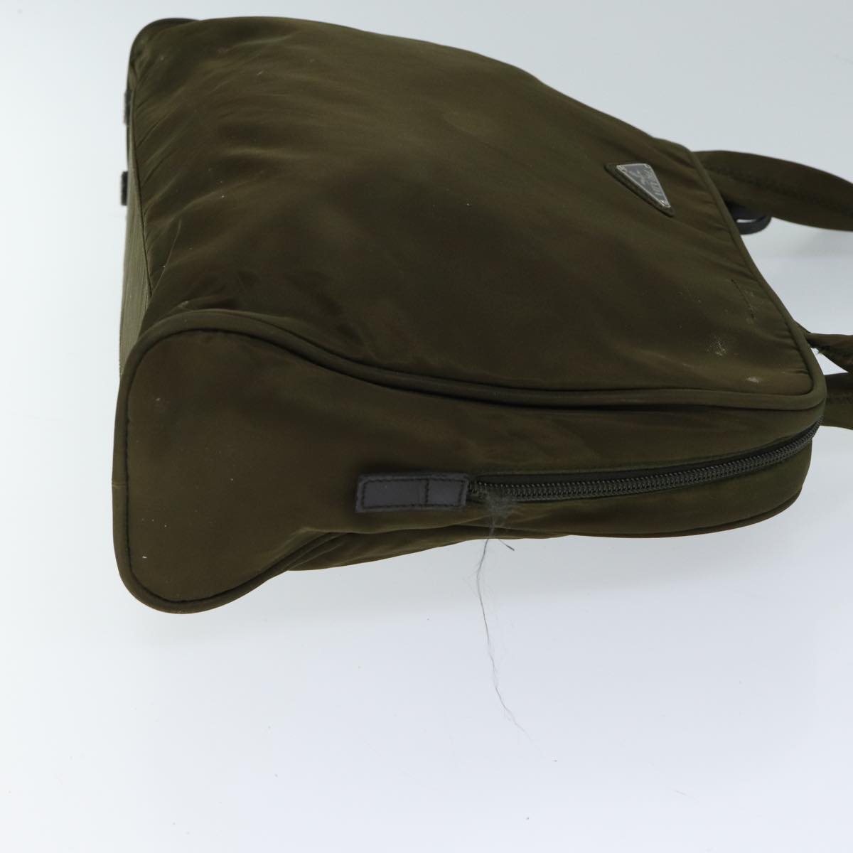 PRADA Shoulder Bag Nylon Khaki Auth 71908